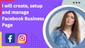 create and setup facebook business page with engaging covers