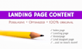 write human generated SEO content for your landing page
