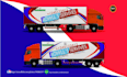 create professional, box truck trailer 4x4 wrap design