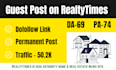 write and publish guest post on realty times with dofollow links