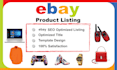 do ebay listing, ebay product listing, ebay lister, ebay product upload