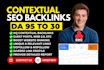 do premium link building with high da contextual backlinks