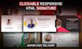 create a clickable, responsive html email signature for gmail, email, outlook