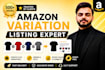 create amazon variation listing or fix parent child variation listing