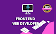 develop the front end using react