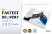 design a clean trifold, bifold brochure, flyer using canva