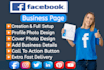 create professional facebook business page and properly setup