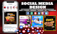 do creative impressive social media post, banner, ads design