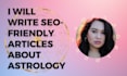 write SEO friendly blog content about astrology