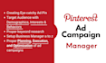 manage pinterest ad campaigns and be your ad manager