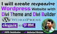 create responsive wordpress website with divi theme and divi builder