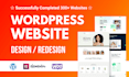 design, redesign a modern responsive wordpress website with elementor pro
