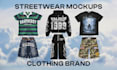 create realistic streetwear mockups for your clothing brand