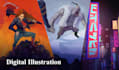 draw stylized digital illustrations, digital art