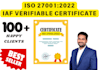 facilitate iso 27001 certification through accredited bodies