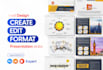 create a powerpoint presentation design and pitch deck