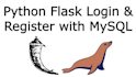 make a login register with mysql database using python flask