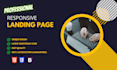 design responsive landing page with html,css and bootstrap