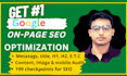do complete on page SEO optimization for google ranking