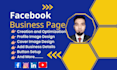 do facebook business page creation and  page optimization , banner ,cover design