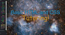 teach you basic HTML and CSS coding