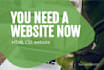 build HTML website and design it in CSS js