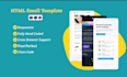 create HTML email newsletter, marketing templates