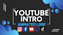 create logo intro for youtube, intro animation
