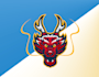 design dragon head mascot logo with my creative thinking