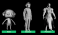 make 3d sculpture model, clean up head scan in zbrush for 3d print