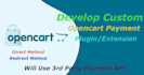 develop custom opencart payment extension plugin