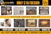 create awesome canvas wall art, poster, flyer designs