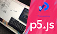 develop p5 and processing 2d visual creative project