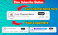 create 2 youtube new animated subscribe button