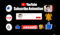 create the awesome 3d youtube subscribe animation