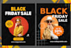 desing black friday flayer and video ads