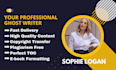 be your expert ghostwriter for an engaging ebook amazon kindle book publishing