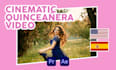 edit your quinceanera event video with cinematic style full film