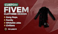 design custom fivem clothing for you