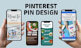 design SEO optimized pinterest pins and boards