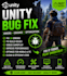 fix unity bugs, errors, crashes, and optimize your game