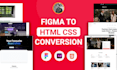 build frontend website figma to html css with tailwind css