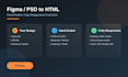 build responsive front end with html css javascript bootstrap and tailwind