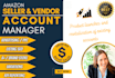 successfully manage your amazon seller or vendor central account