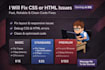 fix CSS or HTML issues quickly and professionally