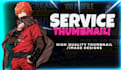 create an eye catchy service, youtube thumbnail