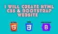 convert figma design to HTML, CSS, bootstrap