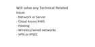 fix any technical network problem