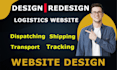 build logistics website, freight brokerages, tracking dispatch, cargo website