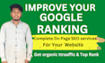 complete on page SEO optimization services for higher ranking